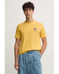 Футболка из хлопка, желтый Gant