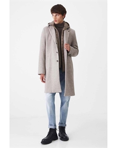 Плащ с добавлением шерсти, бежевый Medicine