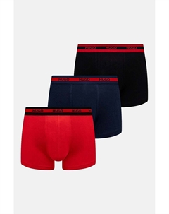 Набор боксеров, 3 шт, красный Hugo
