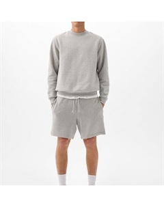 Джоггеры-Бермуды из флиса с завязками на шнурке, серый Gap