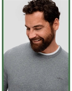 Пуловер sOliver Strick langarm, серый S.oliver