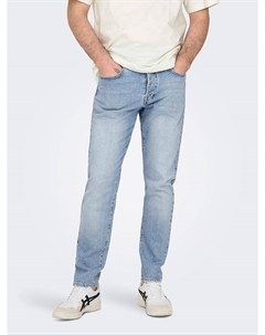 Джинсы Tappered fit, голубой Only & sons