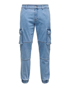 Джинсы Tapered Fit, голубой Only & sons