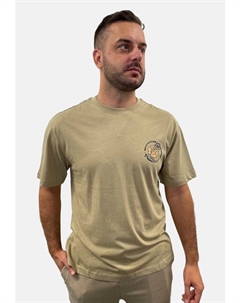 Футболка 2er Set locker geschnitten Rundhals Kurzarm, цвет schwarz-khaki Only & sons