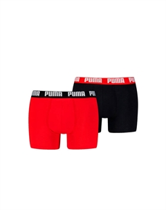 Боксеры  MEN EVERYDAY BASIC S 2P, цвет black/red Puma