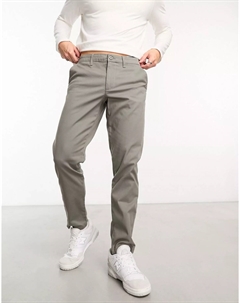 Брюки Design Tapered, серый Asos