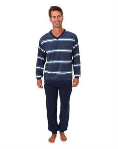 Пижама Langarm Frottee Stretch Bündchen, кремовый Normann