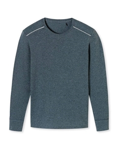 Лонгслив Comfort Fit, синий Schiesser