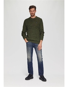 Пуловер sOliver Strick langarm, оливковый S.oliver