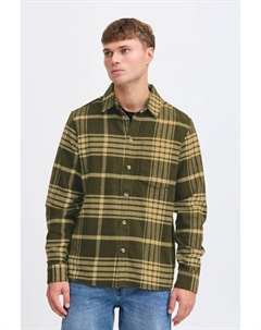 Рубашка с длинным рукавом, зеленый Solid