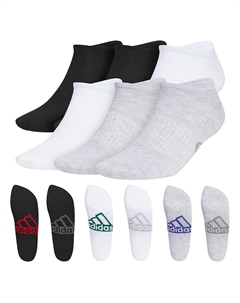 Набор из 6 мужских носков Superlite Classic Noshow, цвет Black Red Grey White Adidas