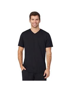 Мужская футболка для сна с V-образным вырезом в дальнем инфракрасном диапазоне, черный Cuddl duds