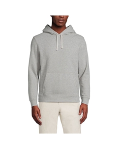 Пуловер с капюшоном Big & Tall Serious Sweats, цвет Gray Heather Lands' end