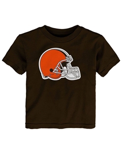 Коричневая футболка с логотипом Infant Cleveland Browns Primary, цвет Brn Brown Outerstuff