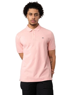 Рубашка-Поло с короткими рукавами, розовый Gant
