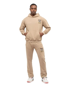 Спортивный костюм tom barron с вышитым значком оверсайз, серый Tom barron