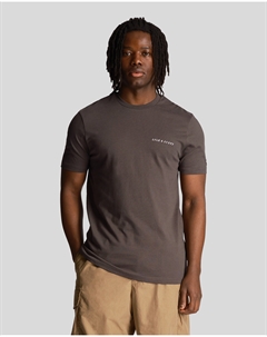 Футболка с вышивкой внутри, серый Lyle & scott