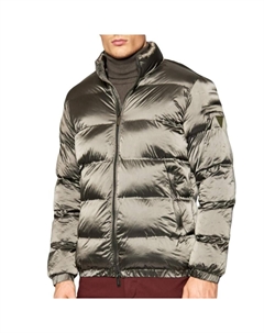 Пуховик классического цвета, зеленый Guess