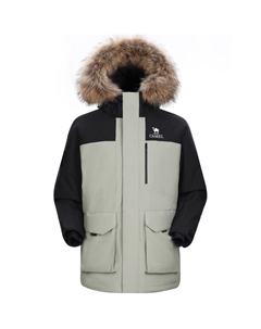 Теплая флисовая куртка для мужчин, цвет Oak Gray/Phantom Black Camel