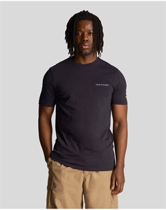 Футболка с вышивкой, синий Lyle & scott