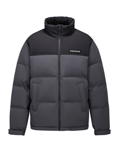 Пуховик мужской, цвет Ink Gray/Phantom Black Camel