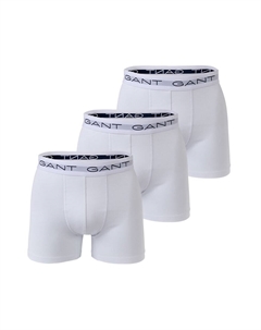 Боксеры с логотипом, 3 пары, белый Gant