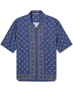 Рубашка Paisley Vacation, темно-синий Palm angels