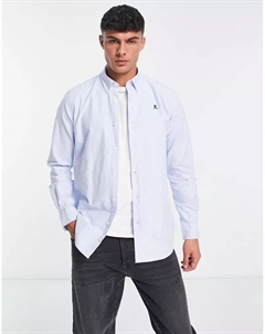 Рубашка небесно-голубого цвета с воротником на пуговицах Scalpers