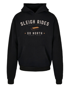 Пуловер Ultra Heavy Hoodie Schlittenfahren Weihnachten Christmas, черный F4nt4stic