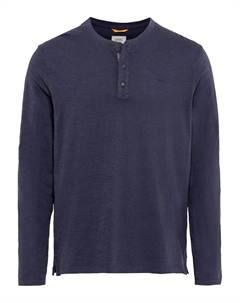 Лонгслив Henleyshirt aus nachhaltigem Organic Cotton, темно синий Camel active