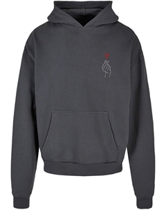Толстовка с капюшоном Sweatshirt K Heart, темно-серый Merchcode