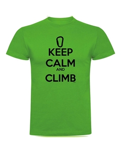 Футболка Keep Calm And Climb, зеленый Kruskis