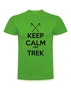 Футболка Keep Calm And Trek, зеленый Kruskis