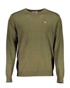 Зеленый шерстяной мужской свитер Napapijri