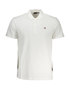 Белая хлопковая мужская рубашка поло Napapijri