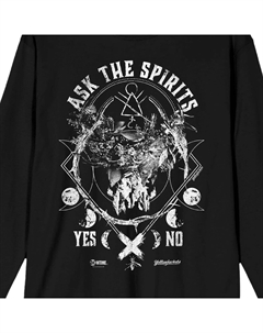 Мужские желтые куртки Футболка с длинным рукавом и рисунком "Спроси у духов" Licensed character