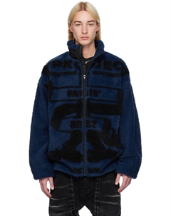 Синяя флисовая куртка «Paris' Best» из жаккарда Y / project