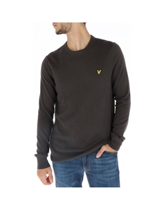 Джемпер с круглым вырезом, темно-серый Lyle & scott