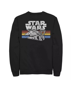 Мужской свитшот в полоску в стиле ретро Star Wars Falcon 77 Licensed character