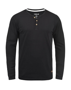 Лонгслив Shirt VOLKO, черный Solid