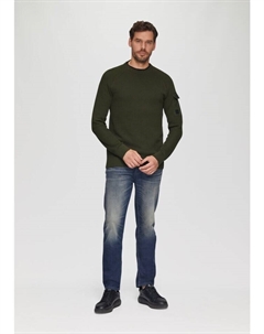 Пуловер sOliver Strick langarm, оливковый S.oliver