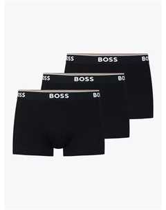 Трусы BOSS Power Cotton Logo Waistband 3 шт, черный Hugo boss