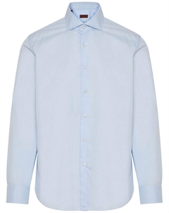 Рубашка из хлопка с пуговицами, синий Barba