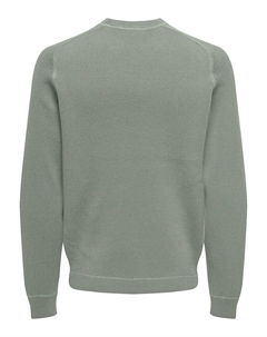 Пуловер, зеленый Only & sons