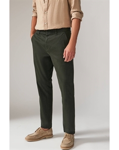 Мягкие на ощупь брюки чиносы с эластичным принтом, зеленый Next