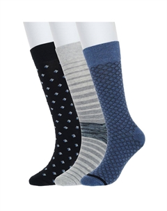 Мужские носки, 3 пары классических носков с рисунком, цвет Denim Sonoma goods for life
