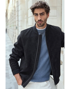 Куртка бомбер из искусственной замши, черный Next