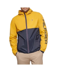 Мужская куртка-дождевик с капюшоном, желтый Tommy hilfiger