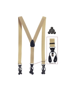 Мужские трансформируемые подтяжки, галстук-бабочка и носовой платок, белый Gioberti