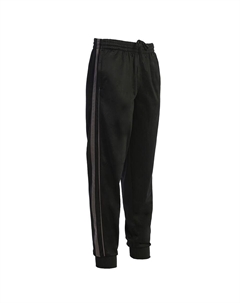 Мужские спортивные брюки с ребристыми манжетами на штанинах, цвет Black Charcoal Gioberti